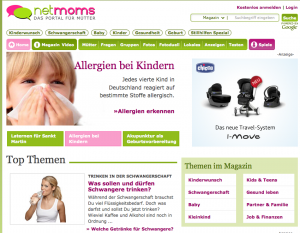 netmoms.de - das mütterportal online-redaktion bei netmoms.de während des praxissemesters zum online-redakteur im 5. semester